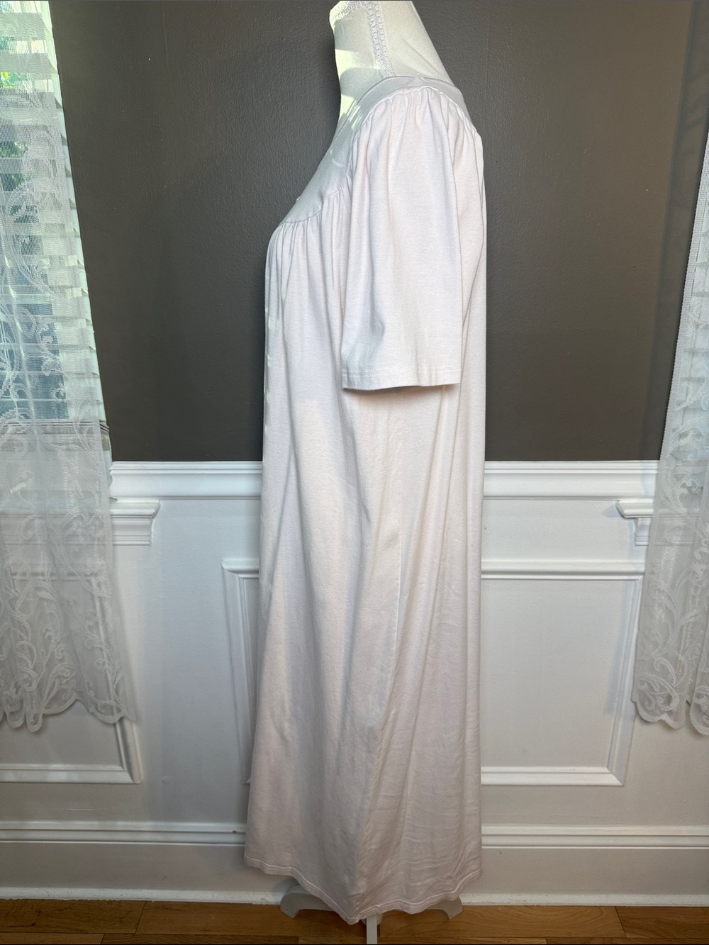 Calida 100% Cotton Pink Nightgown M Swiss Luxury Sleepwear - Picture 2 of 7